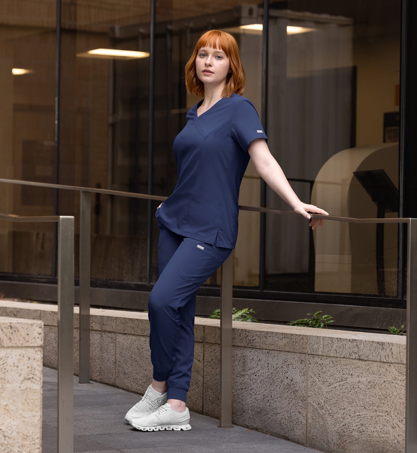 Women Maevn Momentum Mock Wrap Top 5002