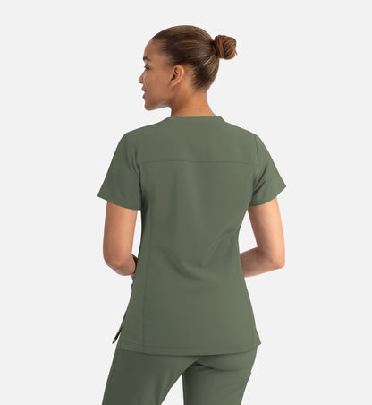 Women Maevn Momentum Mock Wrap Top 5002