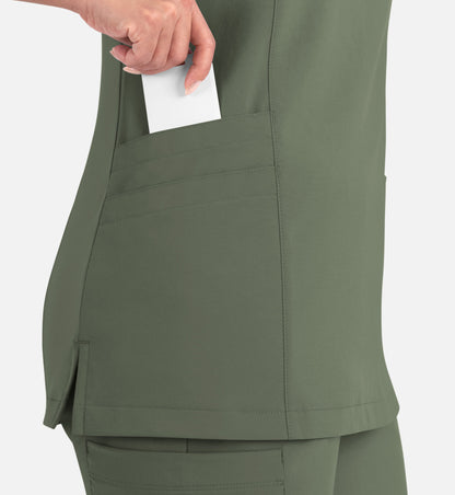 Women Maevn Momentum Mock Wrap Top 5002