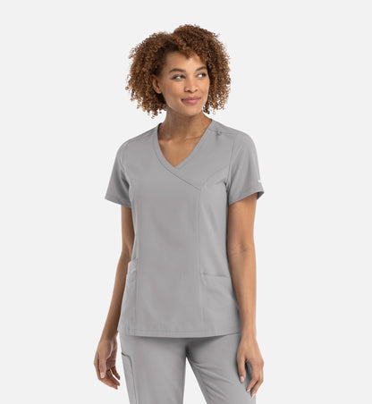 Women Maevn Momentum Mock Wrap Top 5002