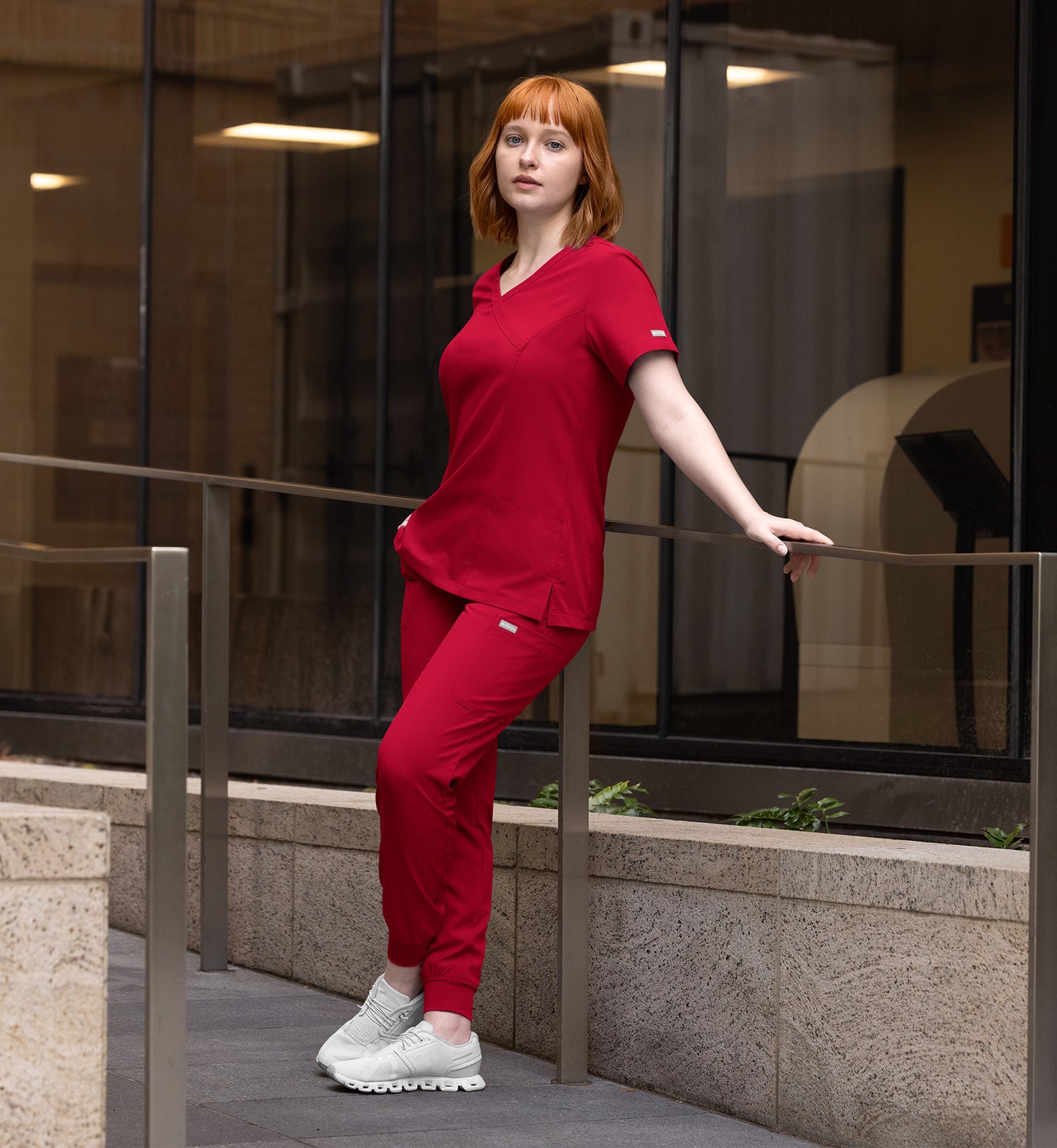 Women Maevn Momentum Mock Wrap Top 5002