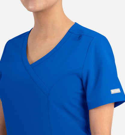 Women Maevn Momentum Mock Wrap Top 5002