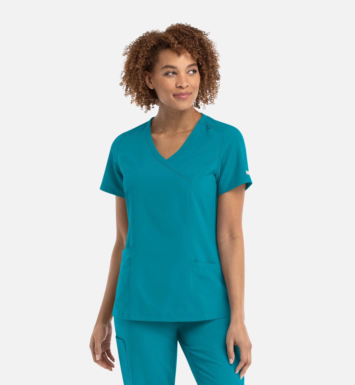 Women Maevn Momentum Mock Wrap Top 5002