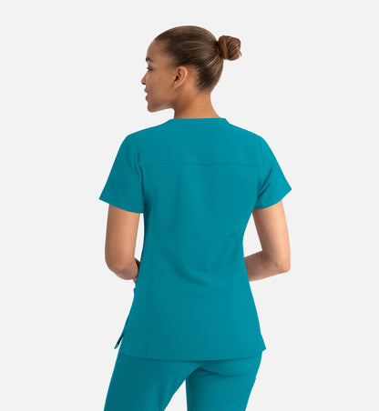 Women Maevn Momentum Mock Wrap Top 5002