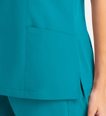 Women Maevn Momentum Mock Wrap Top 5002