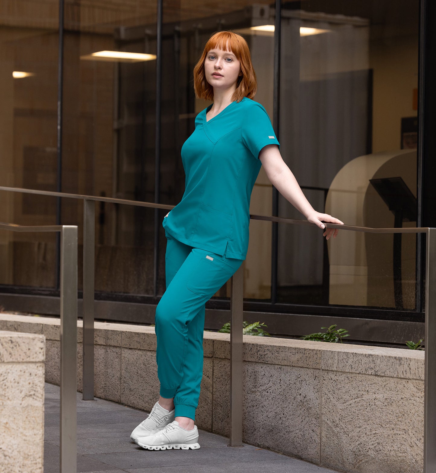 Women Maevn Momentum Mock Wrap Top 5002