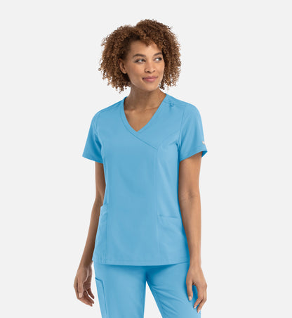 Women Maevn Momentum Mock Wrap Top 5002