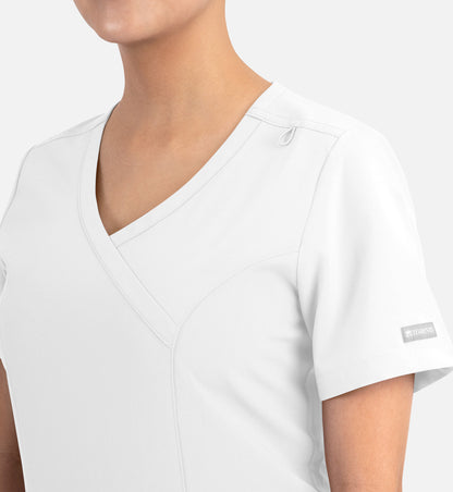 Women Maevn Momentum Mock Wrap Top 5002