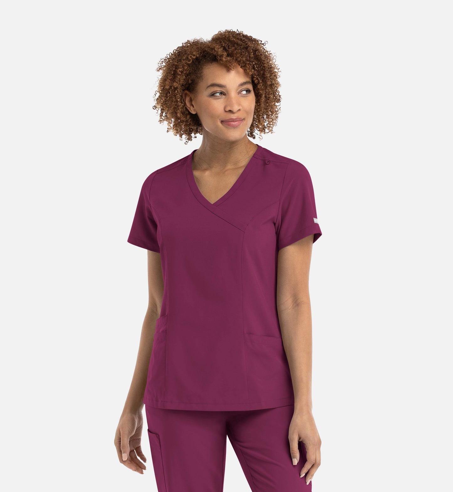 Women Maevn Momentum Mock Wrap Top 5002