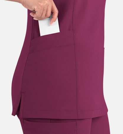 Women Maevn Momentum Mock Wrap Top 5002