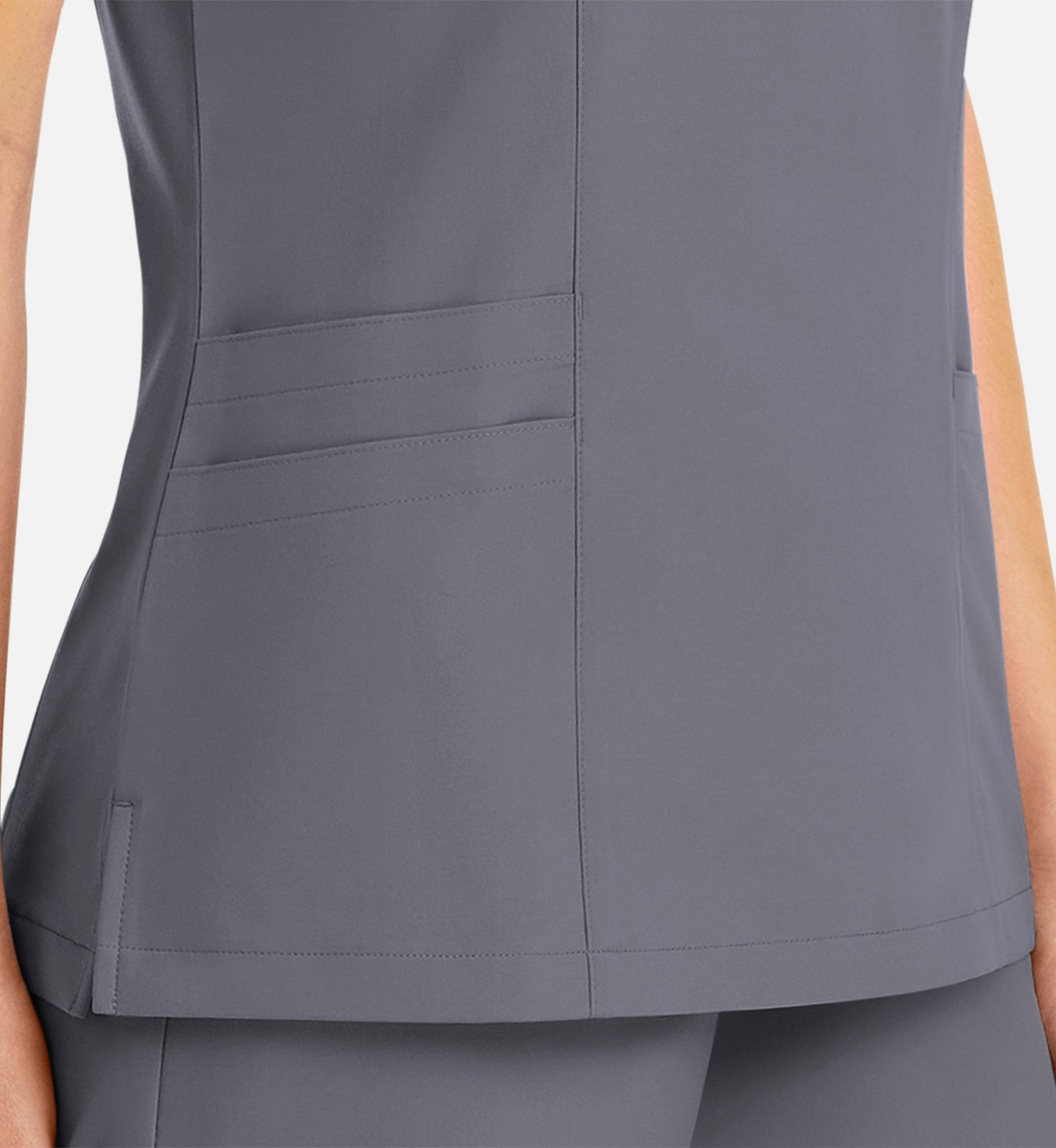 Women Maevn Momentum Mock Wrap Top with Contrast Trim 5004