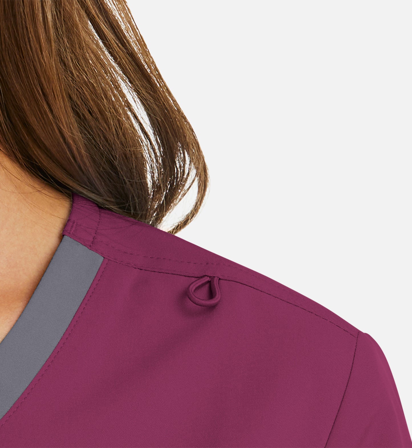 Women Maevn Momentum Mock Wrap Top with Contrast Trim 5004