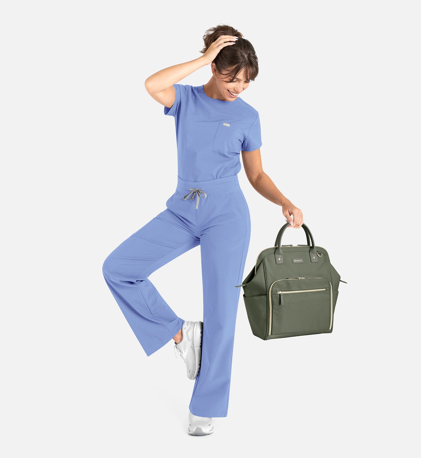 WOmen Maevn Momentum Round Neck Top 5005