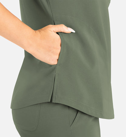 WOmen Maevn Momentum Round Neck Top 5005