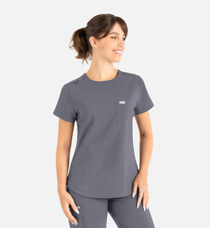 WOmen Maevn Momentum Round Neck Top 5005