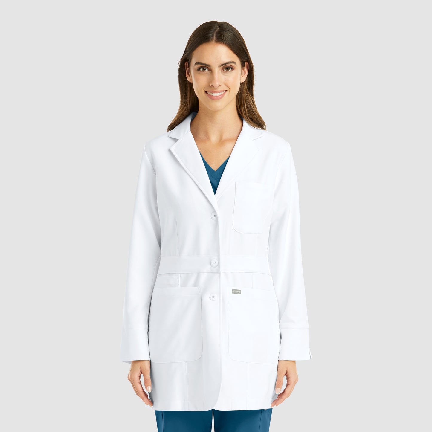 MAEVN WOMEN’S MID LENGTH LAB COAT 32INCH  5072