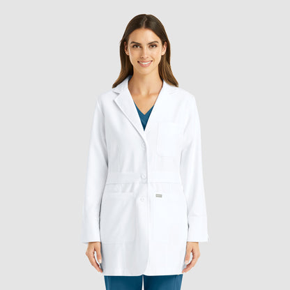 MAEVN WOMEN’S MID LENGTH LAB COAT 32INCH  5072