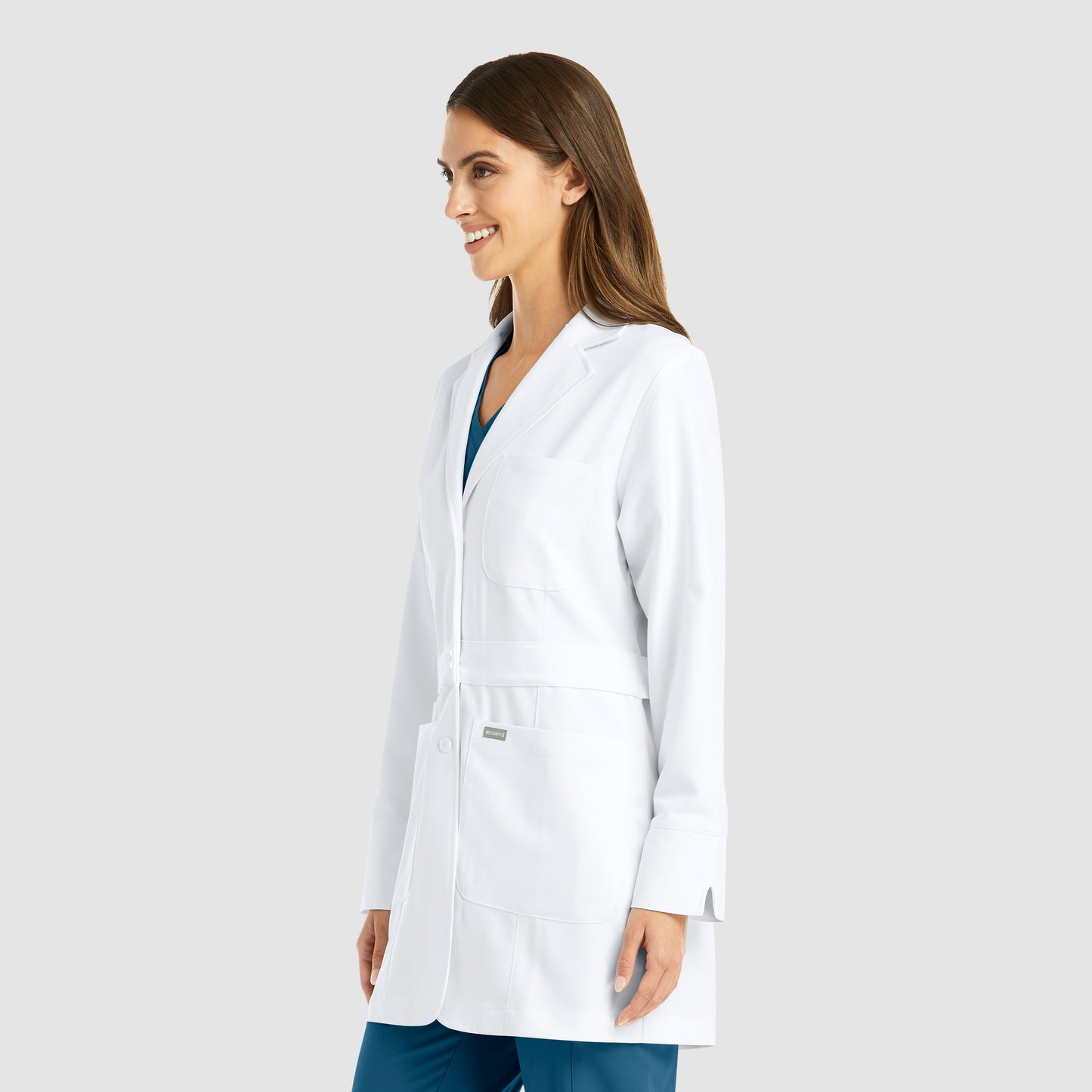 MAEVN WOMEN’S MID LENGTH LAB COAT 32INCH  5072