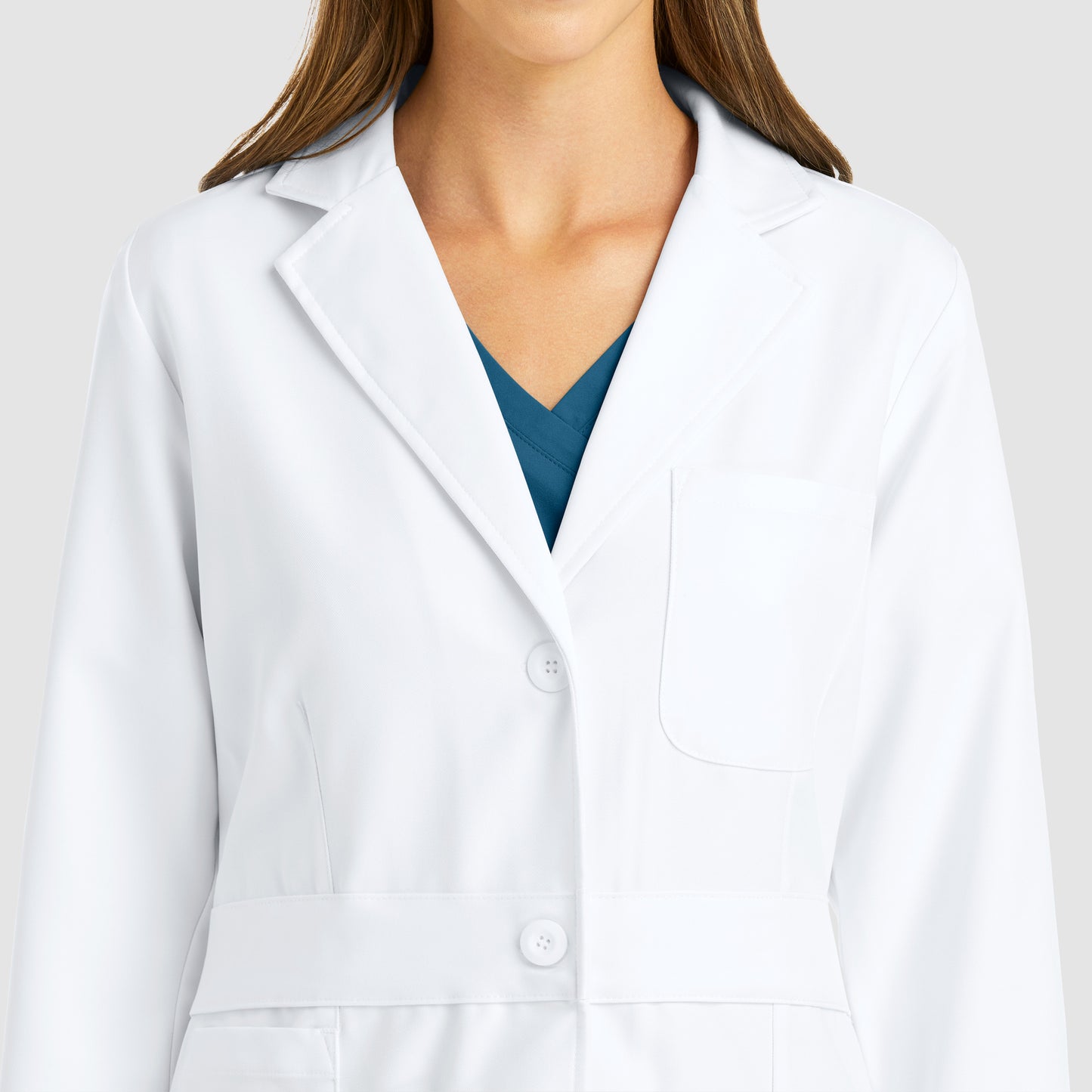 MAEVN WOMEN’S MID LENGTH LAB COAT 32INCH  5072