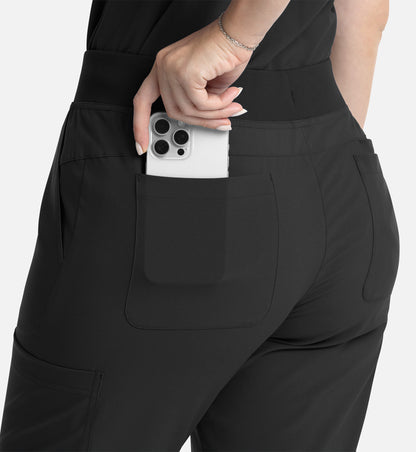 Women Maevn Momentum Full Elastic Band Flare Leg Pant 5093