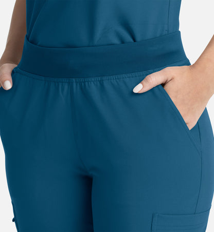 Women Maevn Momentum Full Elastic Band Flare Leg Pant 5093