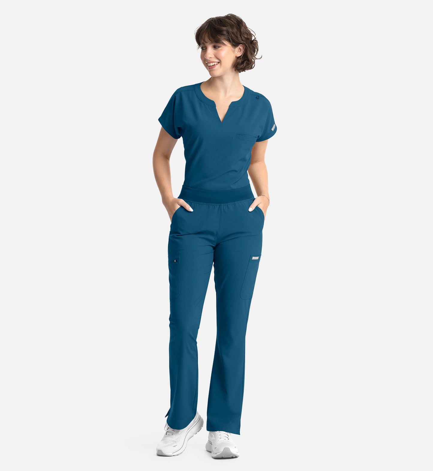 Women Maevn Momentum Full Elastic Band Flare Leg Pant 5093