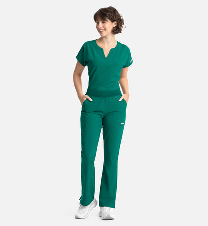 Women Maevn Momentum Full Elastic Band Flare Leg Pant 5093