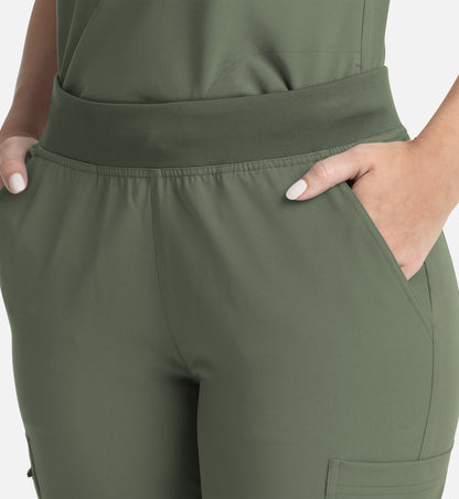 Women Maevn Momentum Full Elastic Band Flare Leg Pant 5093