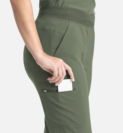 Women Maevn Momentum Full Elastic Band Flare Leg Pant 5093