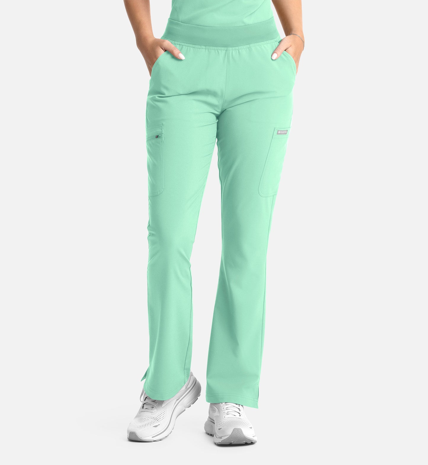 Women Maevn Momentum Full Elastic Band Flare Leg Pant 5093