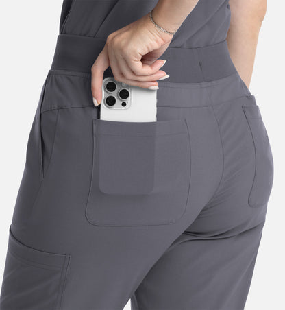 Women Maevn Momentum Full Elastic Band Flare Leg Pant 5093