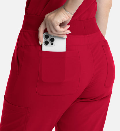 Women Maevn Momentum Full Elastic Band Flare Leg Pant 5093