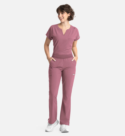 Women Maevn Momentum Full Elastic Band Flare Leg Pant 5093