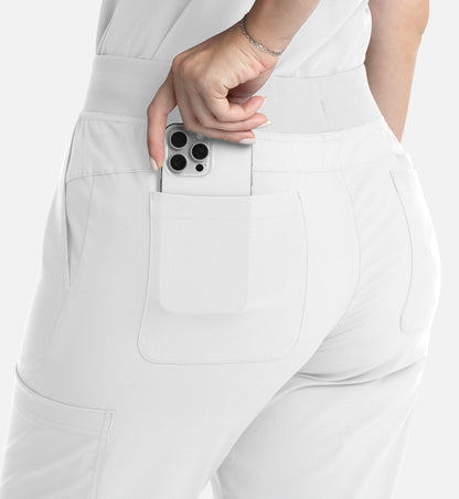 Women Maevn Momentum Full Elastic Band Flare Leg Pant 5093