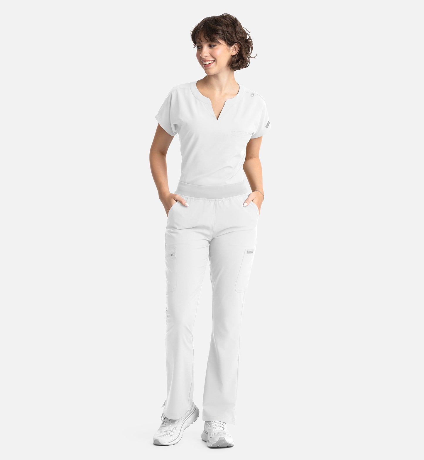 Women Maevn Momentum Full Elastic Band Flare Leg Pant 5093