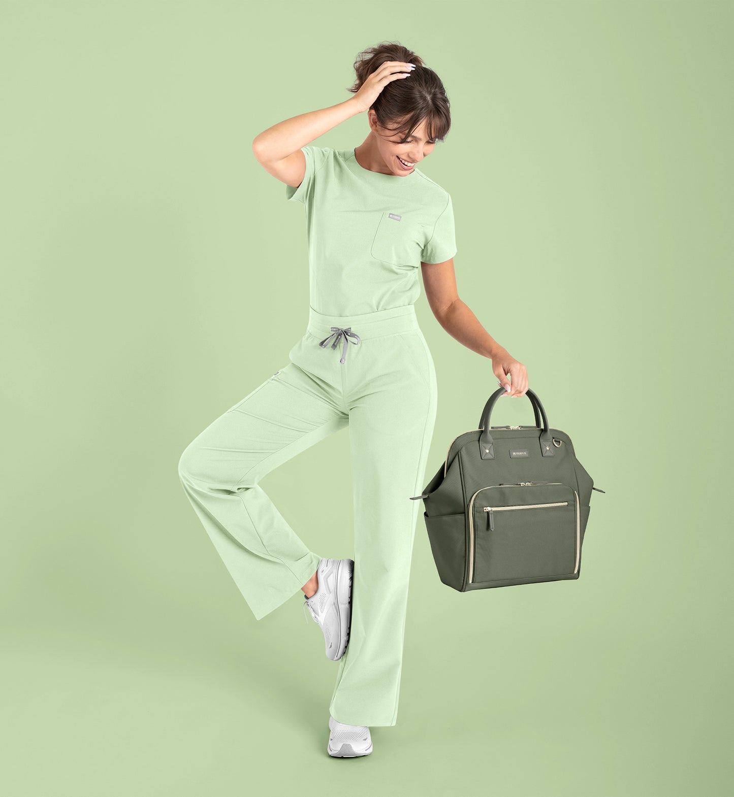 Women Maven Momentum High Waist Full Elastic Wide Leg Pant 5094