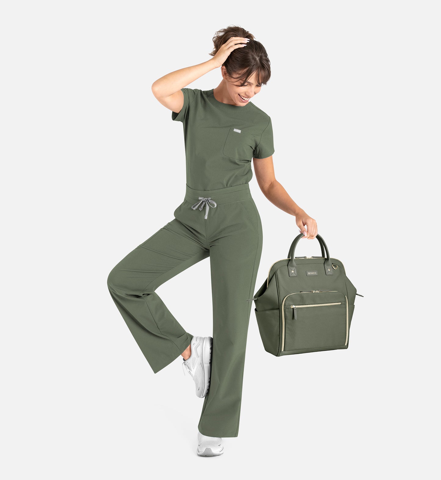 Women Maven Momentum High Waist Full Elastic Wide Leg Pant 5094