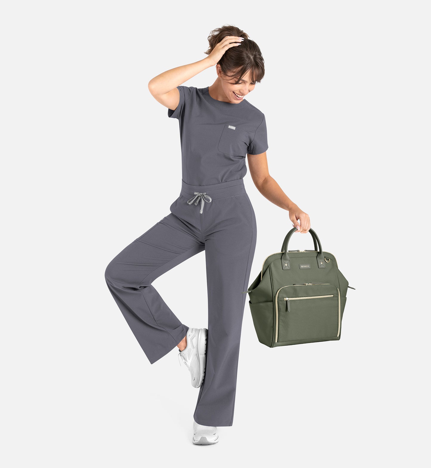 Women Maven Momentum High Waist Full Elastic Wide Leg Pant 5094