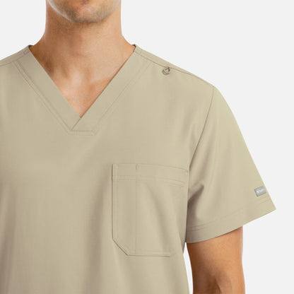 MAEVN MEN’S 4 POCKET V-NECK TOP 5802 (FALL COLORS)