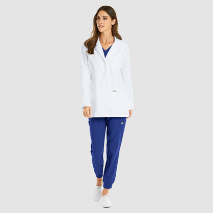 MAEVN WOMEN’S SNAP CONSULTATION LAB COAT 28.5INCH  5973