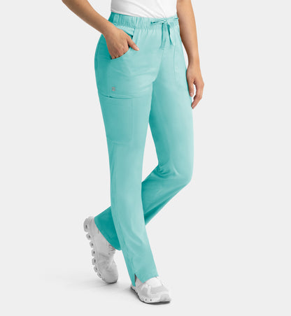 Women Maevn Matrix Full Elastic Waistband Cargo Pant 6501
