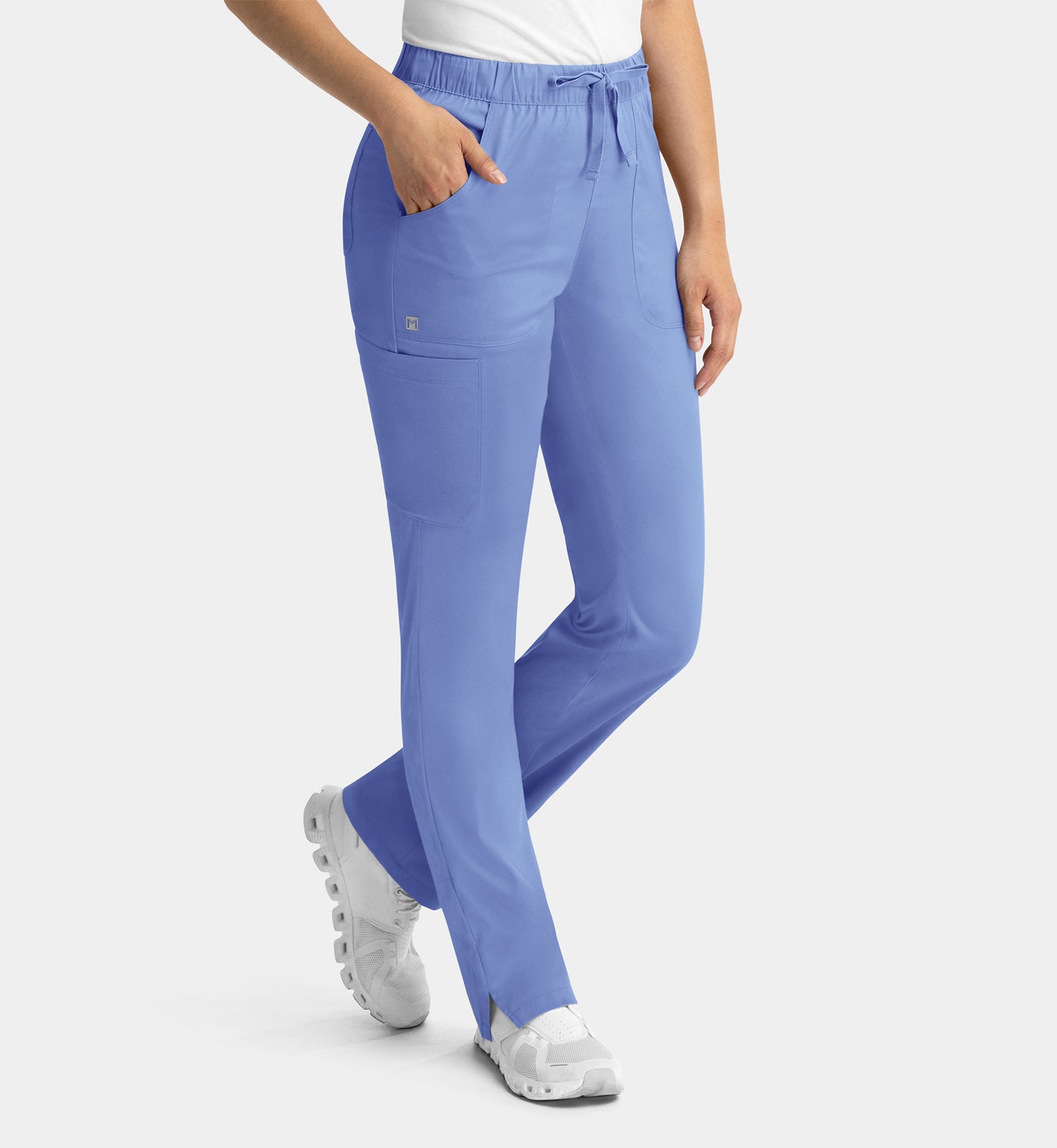 Women Maevn Matrix Full Elastic Waistband Cargo Pant 6501