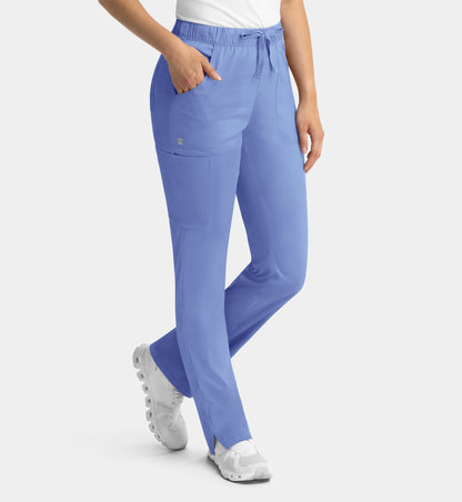 Women Maevn Matrix Full Elastic Waistband Cargo Pant 6501