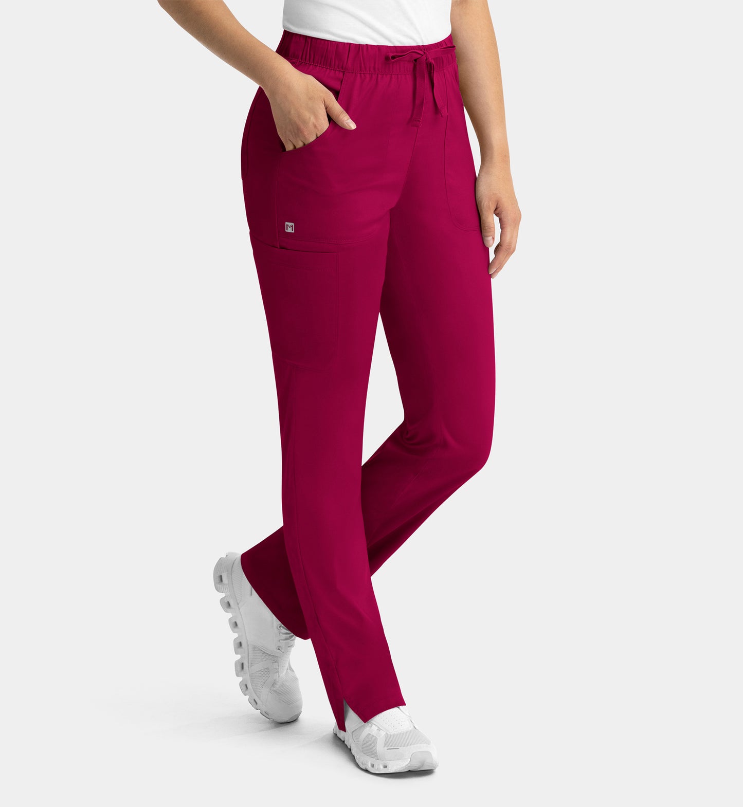 Women Maevn Matrix Full Elastic Waistband Cargo Pant 6501