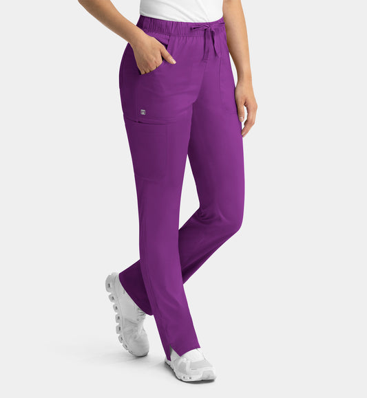 Women Maevn Matrix Full Elastic Waistband Cargo Pant 6501