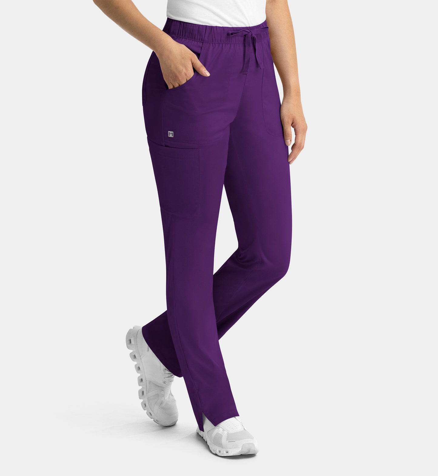 Women Maevn Matrix Full Elastic Waistband Cargo Pant 6501