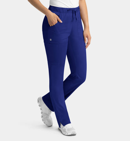Women Maevn Matrix Full Elastic Waistband Cargo Pant 6501