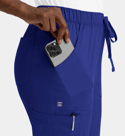 Women Maevn Matrix Full Elastic Waistband Cargo Pant 6501