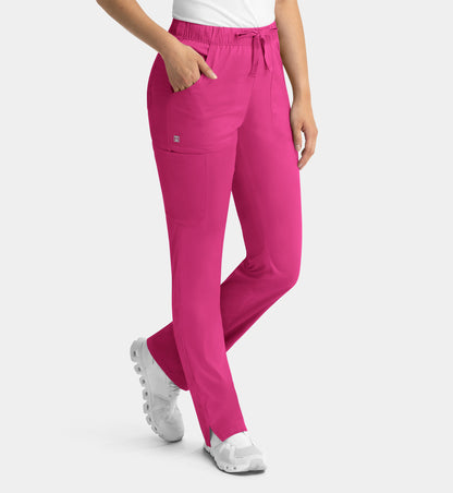 Women Maevn Matrix Full Elastic Waistband Cargo Pant 6501
