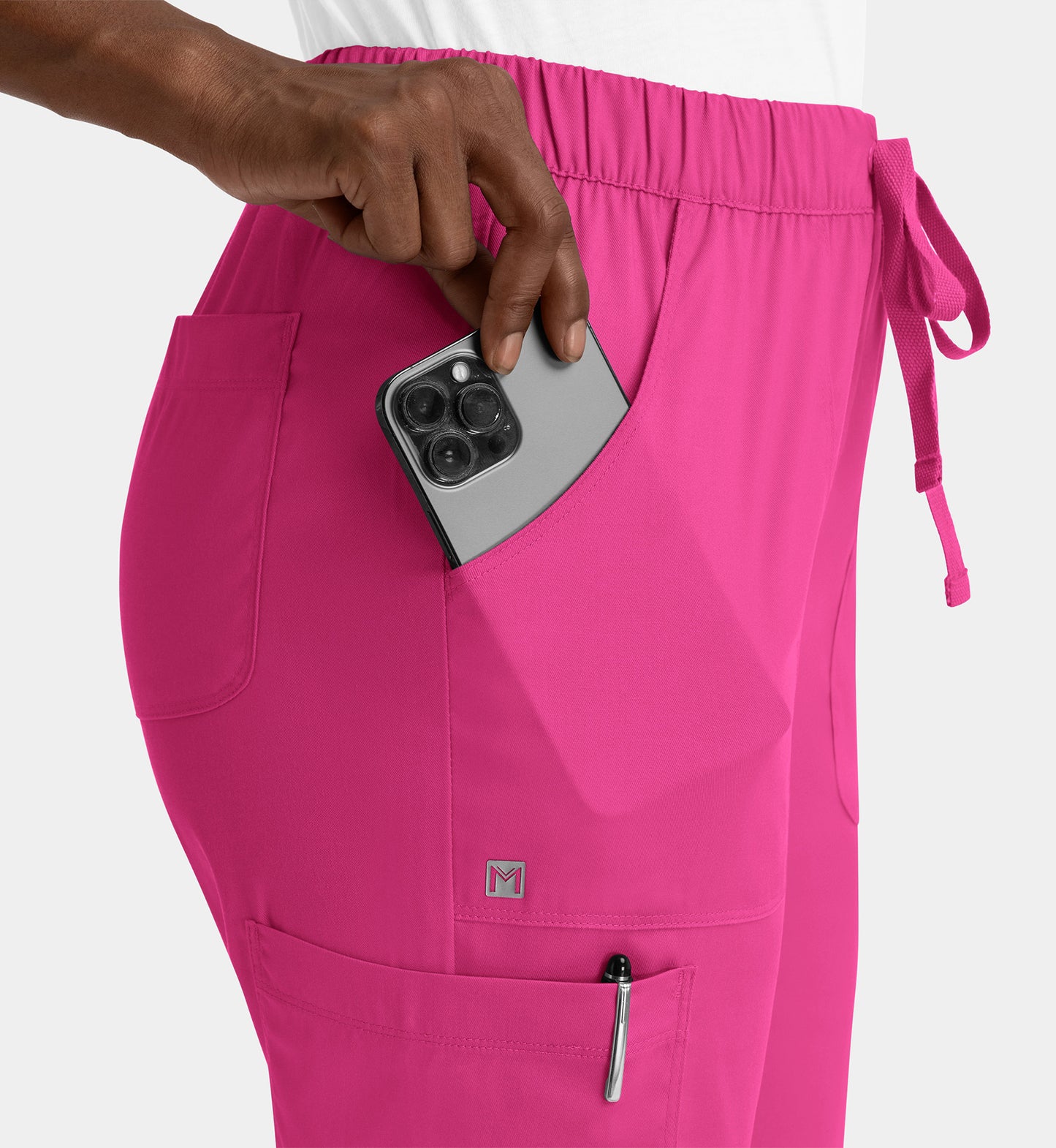 Women Maevn Matrix Full Elastic Waistband Cargo Pant 6501